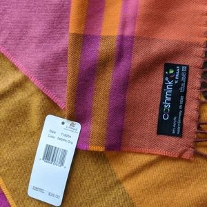 Cashmink winter plaid scarf by V Fraas